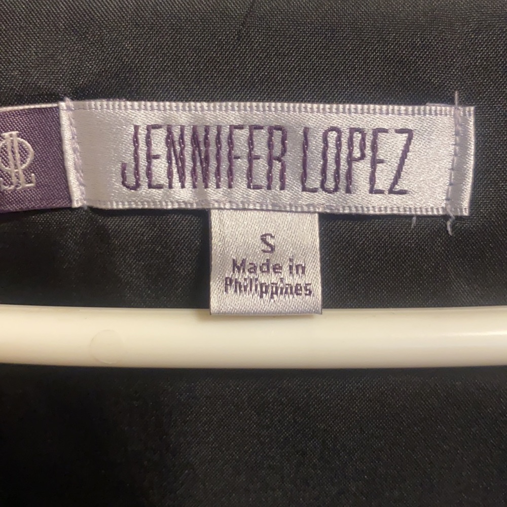 Jennifer Lopez Small Midi Black Dress V Neck - Picture 2 of 8